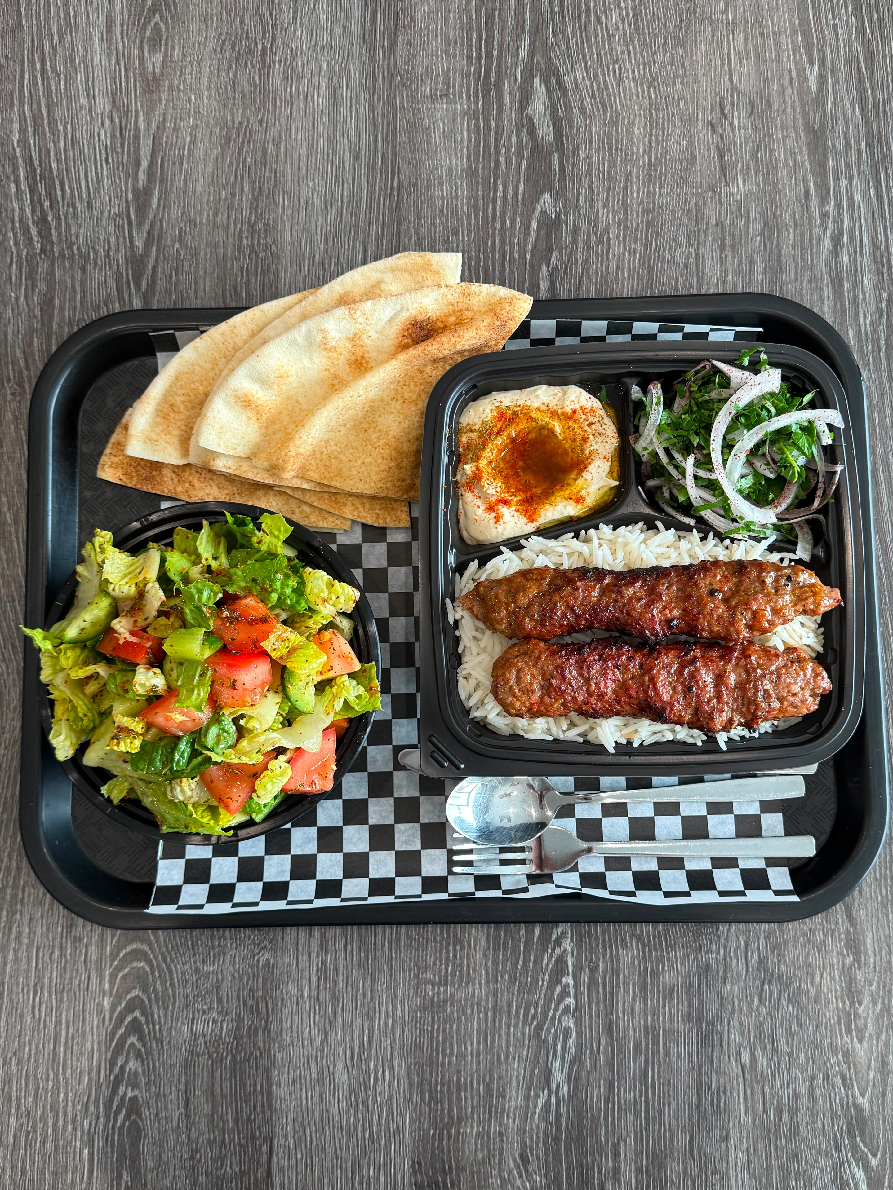 Beef Lule Kebab Plate