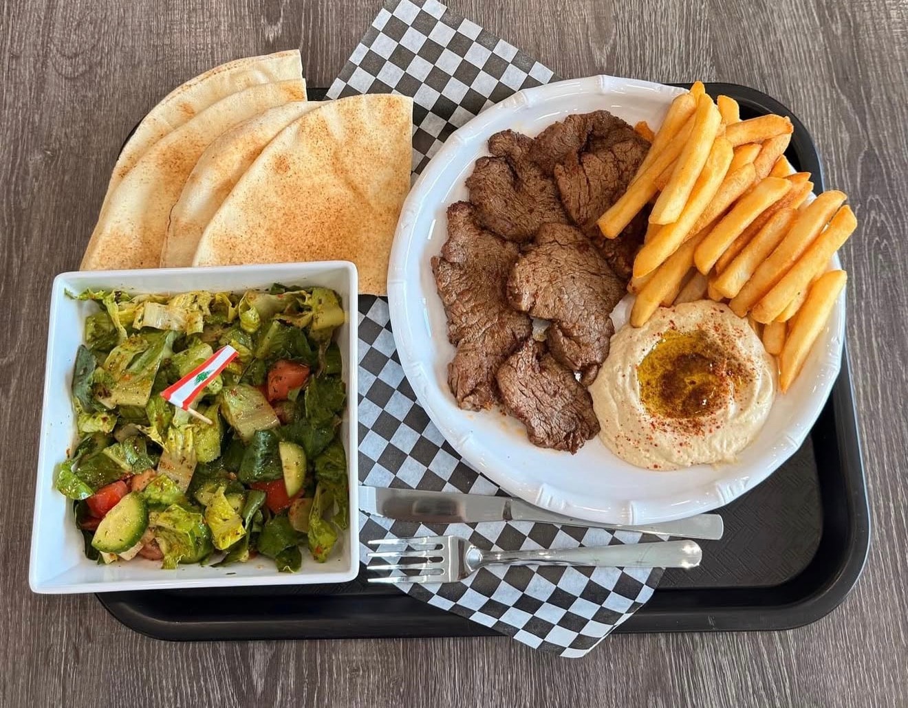 Lebanese feast spread